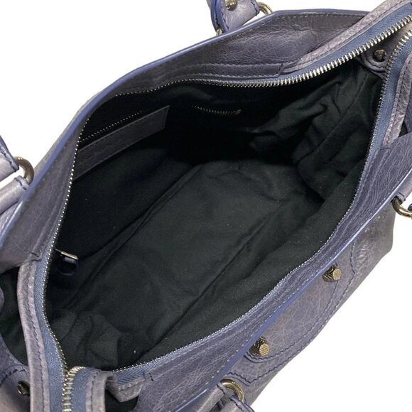 Auth BALENCIAGA The Giant Town 285434 Blue Leather - Handbag - Picture 15 of 15